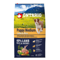 Krmivo Ontario Puppy Medium Lamb & Rice 6,5kg