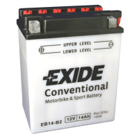 Motobaterie EXIDE BIKE Conventional 14Ah, 12V, EB14-B2