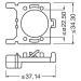 OSRAM montážní držák DA02 pro NIGHT BREAKER LED H7-LED Focus 2ks 64210DA02