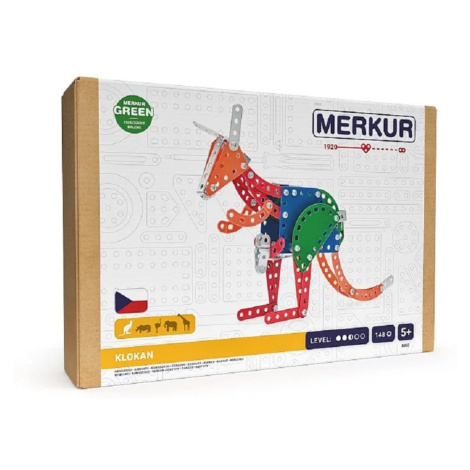Merkur Dětská kovová stavebnice ZOO - Klokan, 148 dílků