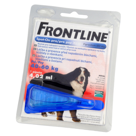 Frontline Spot-On pro psy XL roztok pro nakapání na kůži - 2 x 4,02 ml