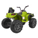 Mamido Dětská elektrická čtyřkolka ATV s ovladačem, EVA kola zelená