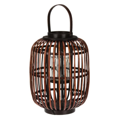 Proutěná dekorativní lampa s uchem – přírodní, 32,5 × 41,5 cm