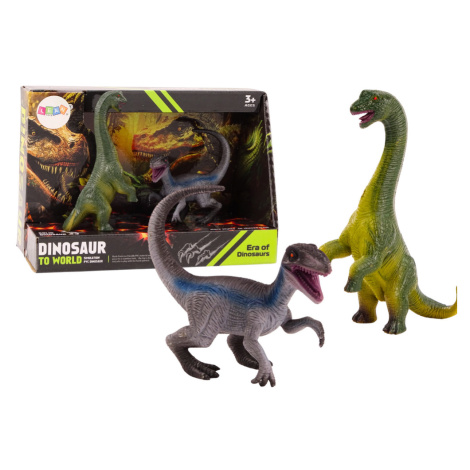 mamido  Sada Dinosaurích figurek Brachiosaurus Velociraptor 2 ks