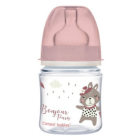 Canpol Babies lahev se širokým hrdlem Bonjour Paris růžová 120ml