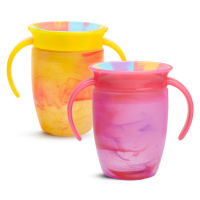 Munchkin Miracle 360° Tie Dye Cup Tropical 6m+ 2x207 ml žlutý a růžový