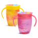 Munchkin Miracle 360° Tie Dye Cup Tropical 6m+ 2x207 ml žlutý a růžový