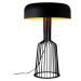 Černá stolní lampa s kovovým stínidlem (výška 57 cm) Fellini – Opviq lights