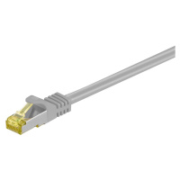 MicroConnect patch kabel S/FTP, RJ45, Cat7, 0.5m, šedá - SFTP7005