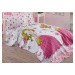 Růžový dětský bavlněný přehoz přes postel Eponj Home Princess, 160 x 235 cm