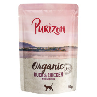 Purizon, 24 kapsiček / konzerviček - 22 + 2 zdarma - Organic kachní a kuřecí s cuketou 24 x 85g