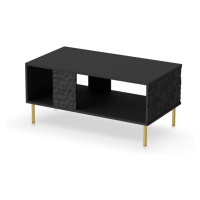 HALMAR Konferenční stolek BULLET 92 cm černý/zlatý