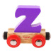 Bigjigs Rail vagónek dřevěné vláčkodráhy - Písmeno Z