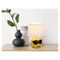 Stolní lampa Coolio 26 cm, smajlík s brýlemi
