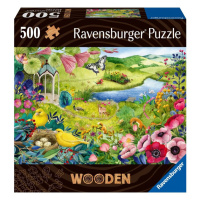 RAVENSBURGER - Dřevěné puzzle divoká zahrada 500 dílků