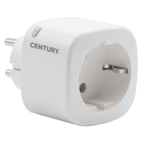 CENTURY Zástrčka-Zásuvka SMART 16A-220-240V-IP20 ovládaná SMARTPHONEM přes WIFI nebo hlasem. Mož