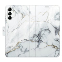 iSaprio flip pouzdro SilverMarble 15 pro Samsung Galaxy A04s