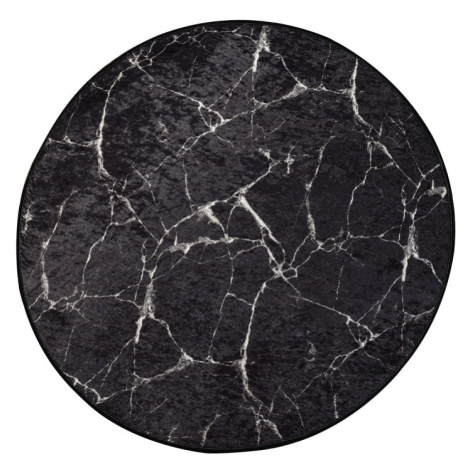 L'essentiel Koupelnová předložka Marble 140 cm černá/bílá