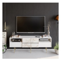 TV stolek DERIN 64,7x180 cm bílá