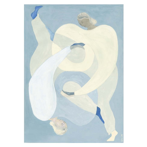 Plakát 50x70 cm Hold You - Blue – Sofia Lind – The Poster Club