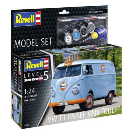 ModelSet auto 67726 - VW T1 Panel Van (Gulf Decoration) (1:24) Revell