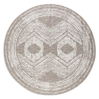 ELLE Decoration koberce Kusový koberec Gemini 106031 Linen kruh z kolekce Elle – na ven i na dom