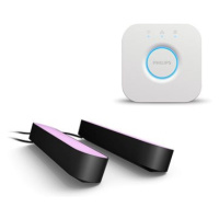 Philips Hue White and Color Ambiance Play Double pack černý + Philips Hue Bridge