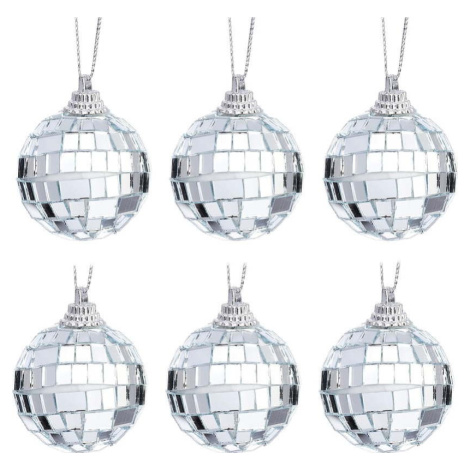 Plastové vánoční koule v sadě 6 ks ø 4 cm Mirror Ball Mini – Sass & Belle