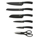 Berlinger Haus Sada nožů ve stojanu + kuchyňské náčiní a prkénko sada 12 ks Carbon Metallic Line