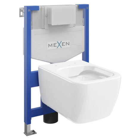MEXEN/S WC předstěnová instalační sada Fenix XS-F s mísou WC Margo, bílá 6803342XX00