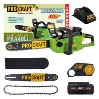 Procraft PKA40Li 40V SET - akumulátorová řetězová pila (s 4 Ah akumulátorem a nabíječkou)