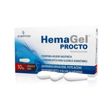 HemaGel PROCTO čípky 10 ks Vh Pharma