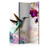 Paraván Hummingbirds and Flowers Dekorhome 225x172 cm (5-dílný)