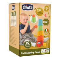 CHICCO Pohárky stohovací barevné Eco+ 6m+