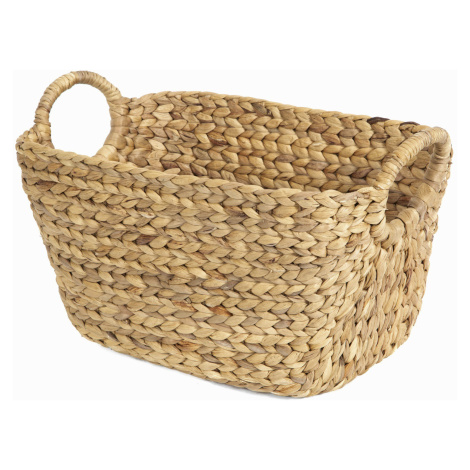 Ručně pletený úložný košík z vodního hyacintu Compactor Caracas L, 46 x 27 x  27,5 cm