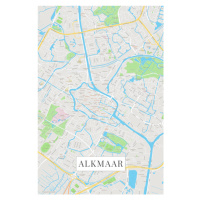 Mapa Alkmaar color, 26.7x40 cm