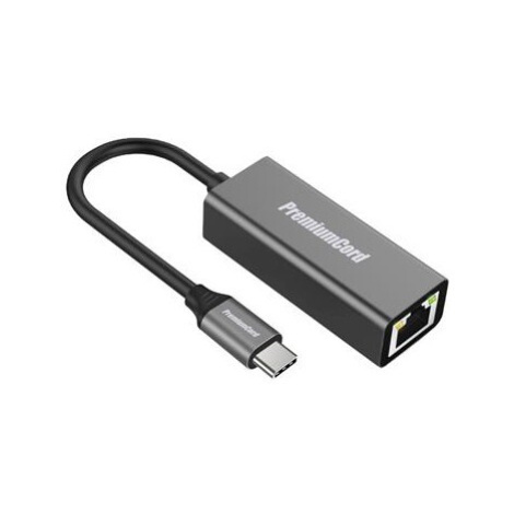 PremiumCord Převodník USB-C na Gigabit konektor RJ45