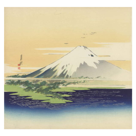 Obrazová reprodukce Fuji from the beach at Mio, Gekko, Ogata, 40 × 40 cm