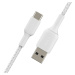Belkin BOOST Charge Braided USB-C/USB-A odolný kabel, 3m, bílý