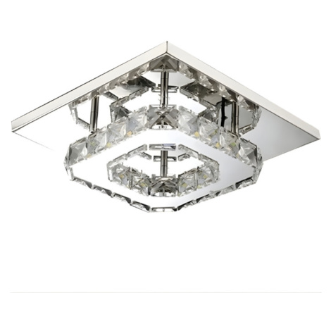 TooLight Křišťálové stropní LED svítidlo APP406-C chrom/neutrální bílá