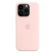 Apple iPhone 14 Pro Silikonový kryt s MagSafe křídově růžový