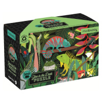 Mudpuppy Svítící puzzle - Žáby a ještěrky (100 dílků)