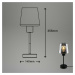 BRILONER Stolní lampa, 35,5 cm, 1x E27, max. 10W, černá BRILO 7617015