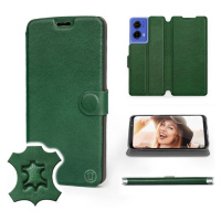 Pouzdro Mobiwear pro Motorola Moto G85 5G Green Leat