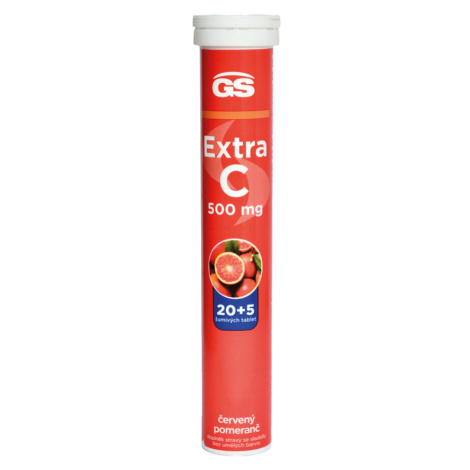 GS Extra C 500 červený pomeranč 20+5 šumivých tablet Green Swan