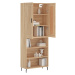 vidaXL Skříň highboard dub sonoma 69,5 x 34 x 180 cm kompozitní dřevo