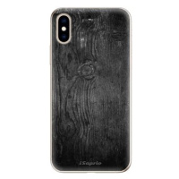 iSaprio Black Wood pro iPhone XS