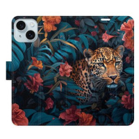 iSaprio Flip pouzdro Flower Jaguar 02 pro iPhone 15 Plus