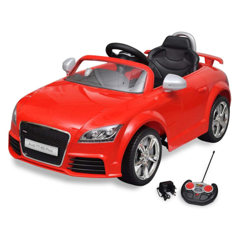 vidaXL Audi TT RS dětské auto s dálkovým ovládáním červené