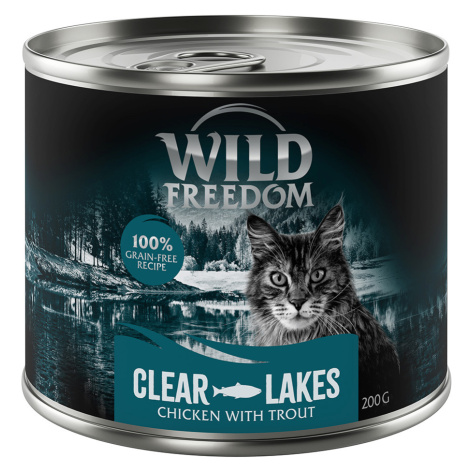 Výhodná balení 12 x 200 g - Clear Lakes - Pstruh a kuře Wild Freedom